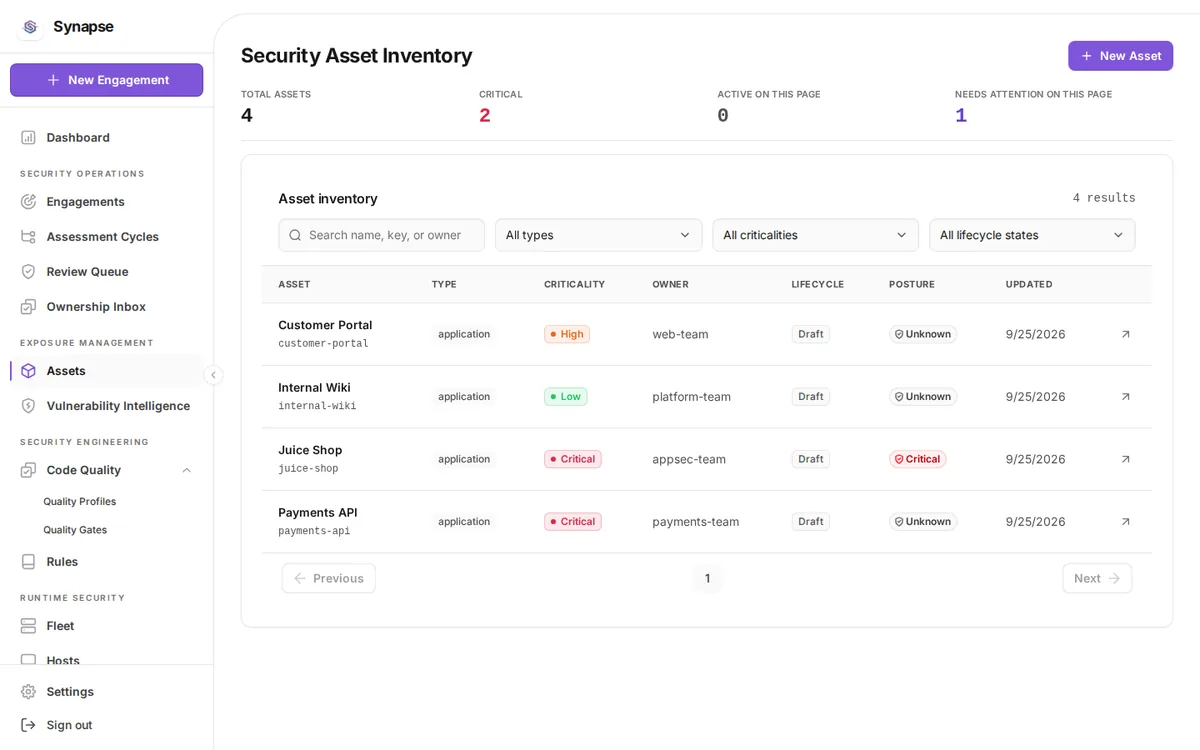 assets at desktop width
