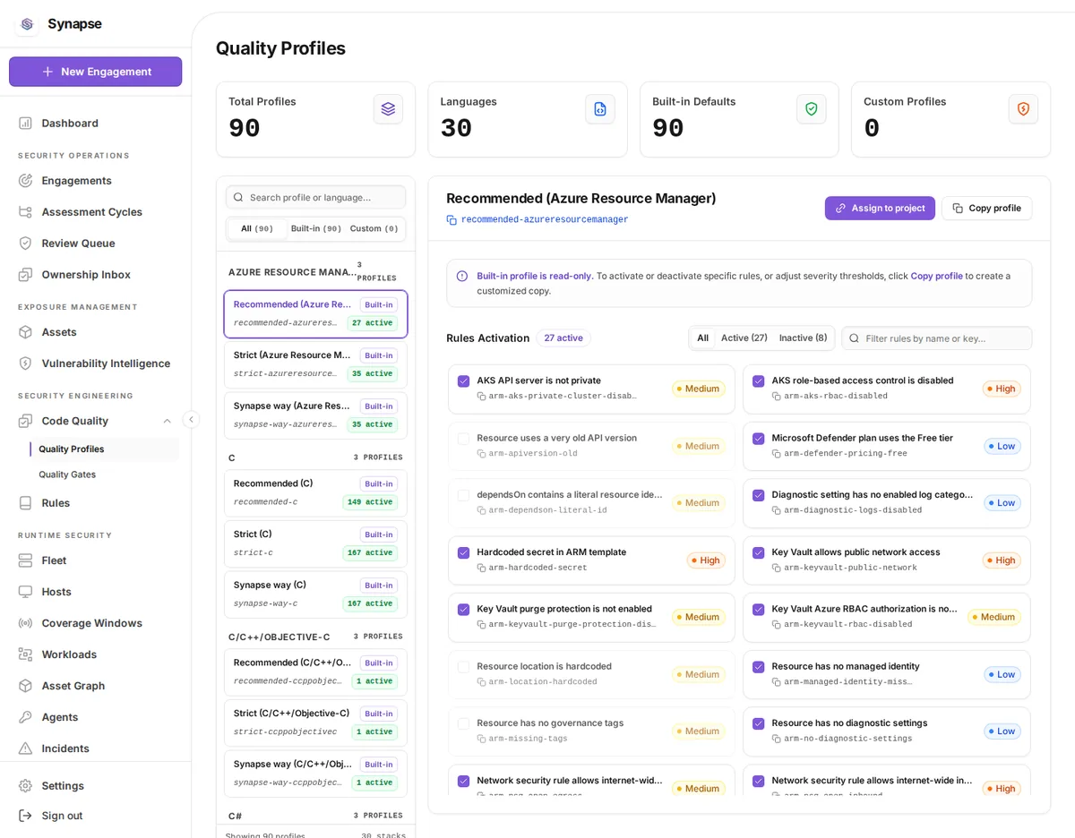 code-quality_profiles at desktop width