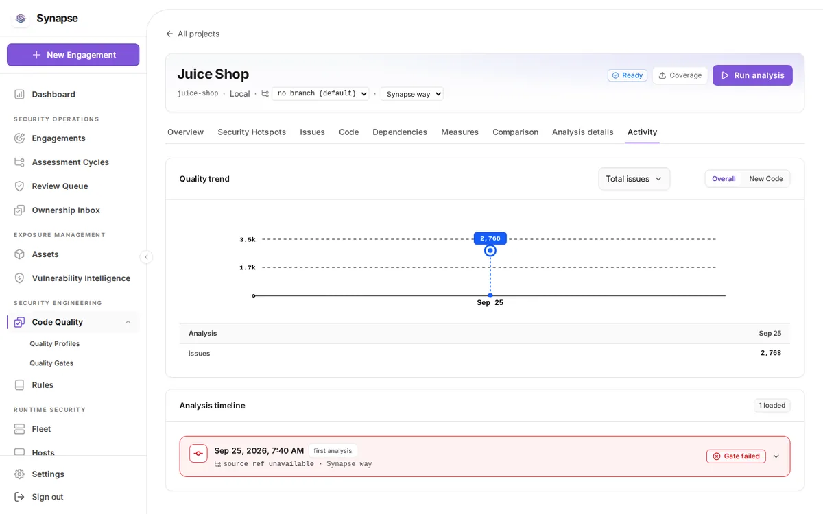code-quality_projects_juice-shop_activity at desktop width