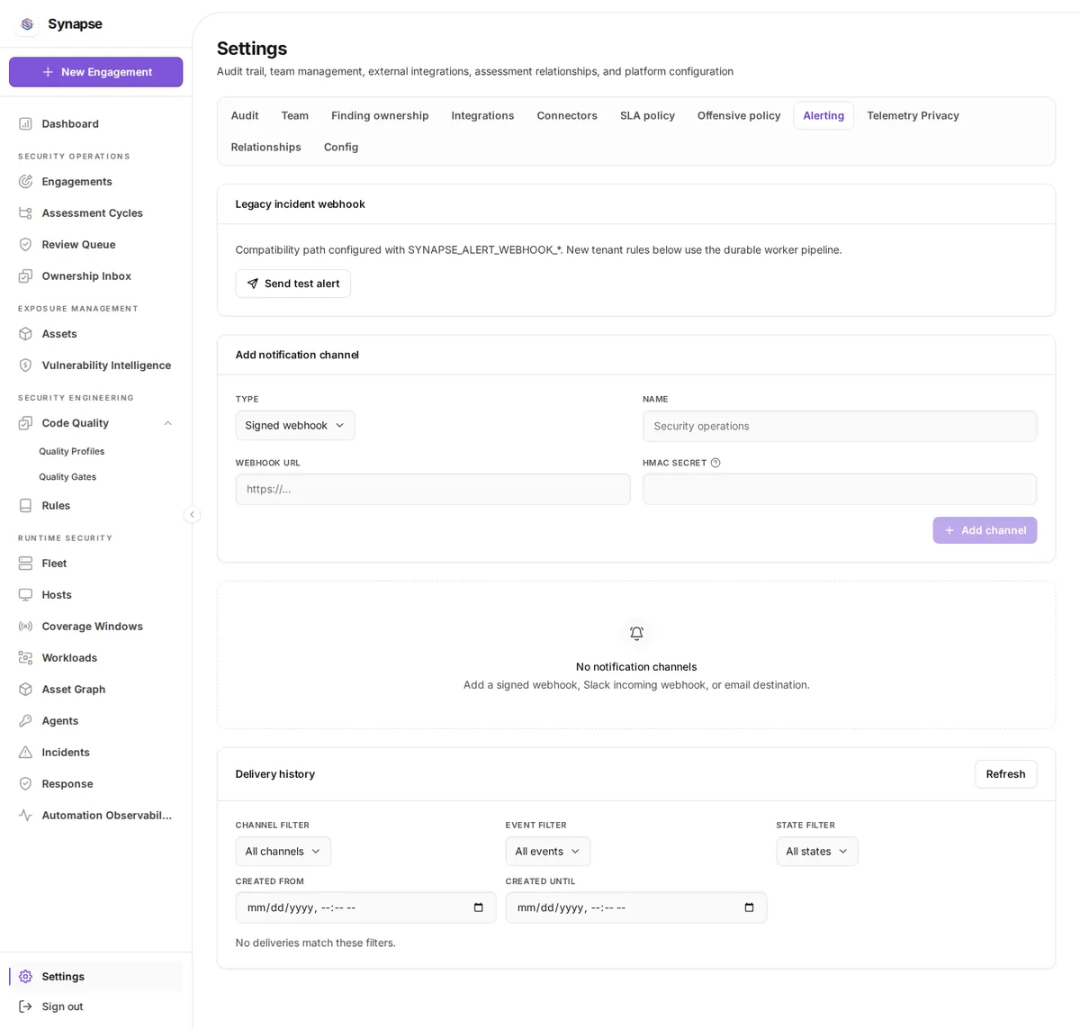 settings_alerting at desktop width