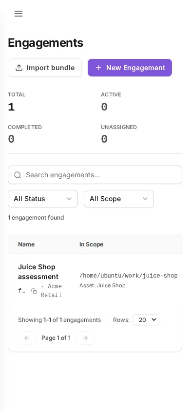 engagements at phone width